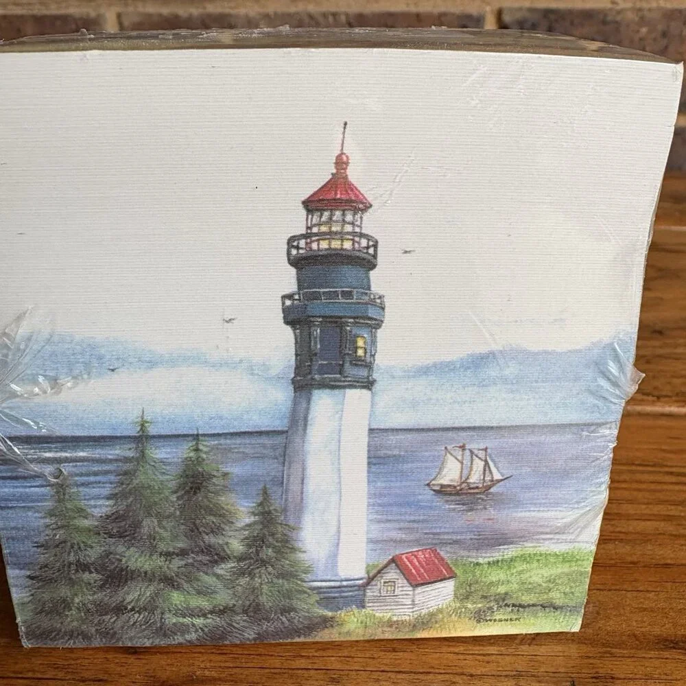 Vintage Note Cube Lighthouse Quartet By Wendy Wagner 700 Sheets 3.5x3.5”